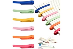 Rppiup 6Pcs Segnalibro Intelligente, Segnalibro in Silicone, Segnalibri Colorati, Accessori di Lettura per Gli Amanti Della Lettura per Insegnanti, Studenti, Amanti Dei Libri