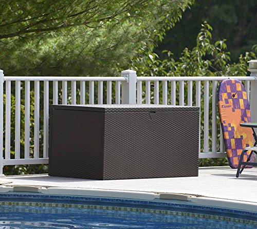 ShelterLogic XXL Kissenbox, Gartenbox, Gartentruhe Espresso 509l Volumen // 132x70x67 cm (LxBxH) // Auflagenbox & Multifunktionsbox - 6