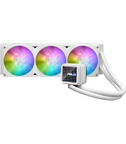 TR Core Vision 360 White ARGB Vloeistofkoeler – 360mm Radiator – 2000 RPM PWM Ventilator – 2,1 Inch IPS LCD-scherm (480x480) – Compatibel Met AM5 En Intel LGA1851/1700 – Voor Gaming-pc's