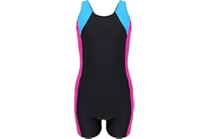 Aquarti Costume Piscina Bambina – Costume Intero Bambina con Pantaloncino e Spalline Racerback