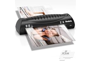 WOOLSCHE Laminiergerät mit 10 Blatt - Schnelles Aufwärmen für A4/A5/A6 Dokumente & Fotos - Büro, Schule, Zuhause - Lehrerbedarf & Organisation Essentials (Color Preservation Technology)