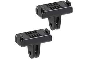 EUIOOVM Magnetische Adapterhalterung für DJI Osmo Action 5 Pro/4/3, Magnethalterung mit Zwei Krallen Zubehör Schnellverschluss Adapter (2er-Pack)