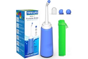TONELIFE Bidet podróżny, przenośny bidet, 500 ml, butelka do detu, do pielęgnacji krocza po porodzie - leczenie hemmoroidów, oczyszczanie dla mamy po porodzie - sanitarne czyszczenie słodkiej wody, bidet ręczny do podróży