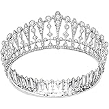 Caiguoer Hochzeits Tiara Prinzessin Krone Silber Mit Kristall