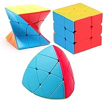 AUTHFORT Deal 8 Cubes Pack 2x2, 3x3, 4x4, 5x5, Mirror, Pyramid