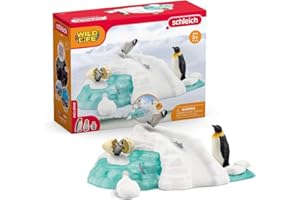 schleich 42661 Penguin Family Fun, from 3 years, WILD LIFE - Playset, 14 pieces