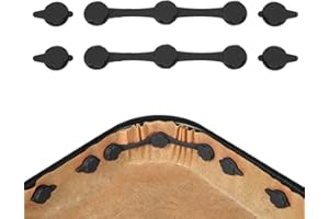 WIRZUL Magneti per Friggitrice ad Aria, Compatibilità Universale Strisce in Silicone da 2 Pezzi Fibbie 4 Pezzi Accessori Fibbia per Carta da Forno Resistenti Alle Alte Temperature Accessori (Nero)