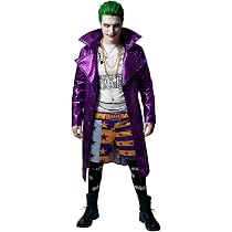 Disfraz De Joker - Arkham City Para Hombre, Talla M, Incluye Chaqueta, Chaleco Y Pantalones (color Morado)