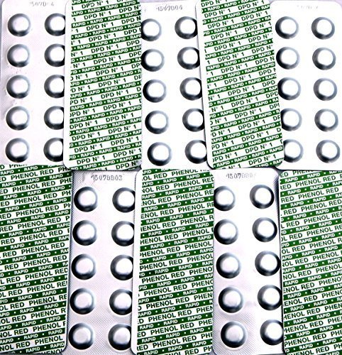 100 Pool Testtabletten von well2wellness® für die Chlor und pH-Wert Bestimmung - je 2 x 50 Stück