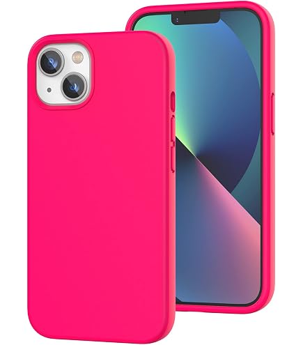 ORNARTO IPhone 13 Pro Max Hülle Mit 2x Schutzfolien – Weiches Silikon, Rundumschutz, In Leuchtend Rosa