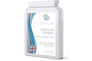 XSPAN LABS Olive Leaf Extract 450mg (6750mg Whole Leaf Equivalent) 60 Capsules