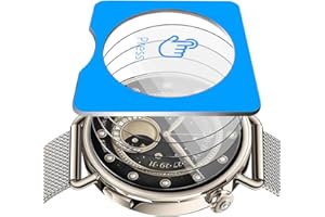 Euukzzea Pellicola protettiva per Xiaomi Watch S4 41mm, Vetro Temperato 9H Anti-Graffio Senza Bolle Trasparente Protezione Schermo [con Aiuti di Posizionamento per l'installazione]-[4 Pezzi]