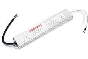 BRIMETI 240V to 24V Transformer LED Driver 24V 100W 4.2A IP67 Waterproof Ultra Slim AC 240V to 24 Volt DC Constant Low Voltage Power Supply for Outdoor Lights