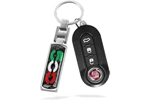 OYDDL Porte-clés Universel en fibre de carbone pour voiture compatible avec 500 500E 500C 500L 500X Accessoires, G