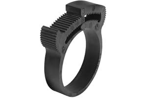 Ajile QHC126x20-FBA - Fascetta di serraggio in plastica nylon nero per cavi, condutture, tubi e tubi diametro da 26,5 a 29,5 mm
