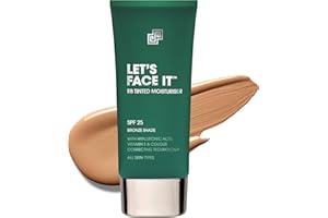 SHAKEUP COSMETICS Shakeup - Mens Tinted Moisturiser, SPF25, 24hr Moisturisation, Matte Finish, Easy Application, Vegan Makeup, Shade Bronze, 50ml