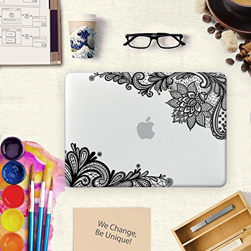 Batianda Floral Senkel Muster Harte Hülle Schutzhülle Für New Macbook 12 inch (Model:A534),Transparent - 4