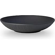 Lot de 6 Assiettes coupes universelles 25 cm Noire - Manufacture Rock, Villeroy & Boch (x 6