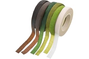 Vetoo 6 cintas florales autoadhesivas, accesorios de arreglos florales para envolver ramos de flores y manualidades