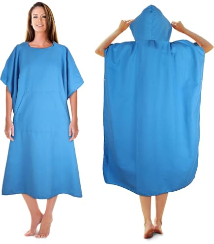 Poncho De Surf Chickwin - Microfibre Légère, Séchage Rapide - Pour Plage, Piscine, Voyage