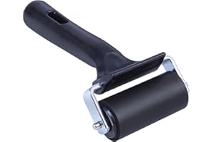 ONTWIE Rullo Gomma Rigida, Brayer in Gomma Inchiostro Art Roller Ideale per Strumenti di Costruzione di Nastri Antiscivolo, Strumenti di Stampa, Inchiostro e Stampaggio