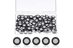 Tagtight 200 Stück Magnetisches 3D-Scannen, 3D-Scan-Marker, Innen 6,0 mm, Außen 10 mm, Tracking-Punkt, Hochreflektierender Referenzpunkt, Scan-Referenzpunktmarkierungen für 3D-Scannen