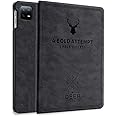 Robustrion Cover for Xiaomi Pad 6 11 inch Cover, Deer Pattern Flip Case Cover for Xiaomi Mi Pad 6 11 inch, Support Auto Sleep Wake - Black