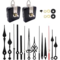Mécanisme Pendule Pour Horloge Murale - Lot De 2 Pendules De Remplacement - Taille 15,3x7,65 Cm - Installation Facile, Mouvement Silencieux - 2