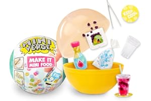 ‎MGA'S MINIVERSE MINIVERSE MGAs Make It Mini Food Cafe Serie 1 - DIY Harz-Spiel, Verpackt in Einer Undurchsichtigen Kugel - Packe Überraschungszutaten & Küchenzubehör aus - Ideal für Kinder und Sammler ab 8 Jahre
