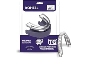 KOHEEL TG Mouth Guard for Teeth Grinding with Forming Tray, Moldable Night Guard for TMJ Relief & Clenching, Stop Bruxism, Easy to Use & Perfect fit (5 Count)