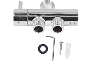 HAOFY Zawór Przełączający Prysznic 3 Drożny G1/2 Mosiężny z Uszczelnieniem do Kąpieli Dla Rodziny, Mycie Zwierząt, Higiena Osobista