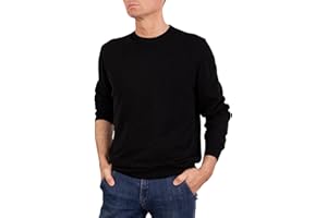Marenza Girocollo Uomo Manica Lunga Misto Cashmere Seta Made in Italy