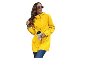 SotRong Zimowe ciepłe kurtki dla kobiet UK wodoodporny długi trencz płaszcz przeciwdeszczowy z kapturem wiatroszczelna kurtka outdoorowa