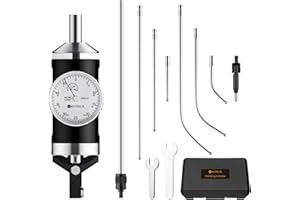 Neoteck Coaxial Centering Indicator 0-0.15''/0.0005'' Digita Indicator Set with Storage Case Accurate Co-Ax Indicator for Milling Machine Center Test Dial