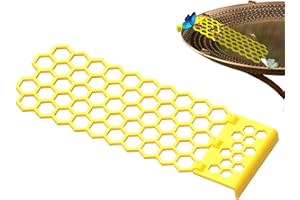 JOBERIO Floating Bee Island | Anti-Drop Folding Bee Drinking Ladder | Floating Butterfly Drinking Feeder | Use for Bee Cups for Garden | Printed Floating Bee Island | Bee Waterer & Butterfly Water Stations