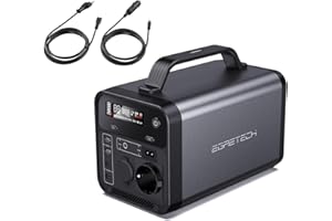 [Ricarica 100% in 100 Minuti] Egretech 600W Centrale Elettrica Portatile e Generatore Solare da 500Wh, Uscita CA 600 W(1200 W Picco), Con 2x 60 W PD, presa CA, CC, USB per Campeggio