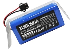 ZUIRUNDA 14.4V 3000mAh Li-Ion Batteria Compatibile con Ecovacs Deebot N79 N79S DN622 DN621 Sostituzione per Eufy RoboVac 11 11S 11S MAX 12 15C 15T 30 35C Batteria di Ricambio