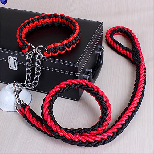 TopShow-120cm-Dog-Leash-Nylon-Dog-Harness-for-Small-Medium-Large-Dogs-4Size-S-XL-10color-for-Choosefor-Weight-from-88-lb-to-132-lb-Dog-Use