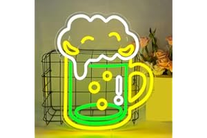 UExnkj-Y Insegna al neon della barra Luce al neon a barra LED USB alimentato a forma di bicchiere di vino Neon Room Bar Party Showcase Decorazione della parete di Natale Insegna al neon