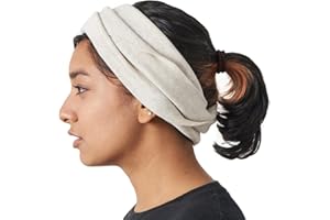 CHARM Womens Headband Neck Gaiter - Mens 100% Organic Cotton Hair Wrap Ear Warmer Circle Tube Scarf