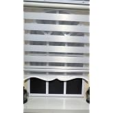 StorBurada Zebra Stor Perde Beyaz Etek Dilimli STB-400-V01