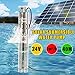 Produktbild SHIJING 24V DC 284W Solar Tauchwasserpumpe 2m3 / Stunde 40M Kopf Tiefbrunnen Brushless Solarbetriebene Wasserpumpe mit interner Steuerung