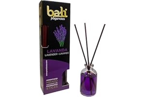 Bali fragancias Ambientador Mikado LAVANDA Difusor con varillas de ratán para tu salón, comedor o cualquier estancia de tu hogar, fragancias seleccionadas, Aromaterapia, Perfumado (30 ml)