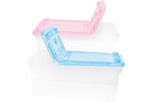 HAPINARY Aquarium 2 Stücke Boxen Reptil Haustier Terrarium Kunststoff Fütterung Box Lebenden Körper Reptilienzubehör