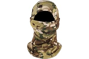 FADCAER Kominiarka maska na twarz zimowa, cieplejsza termiczna maska na twarz, kask w jednym, wiatroszczelna, ciepła, elastyczna podszewka, szyja nieśmiały szalik osłona głowy do biegania, motocykla