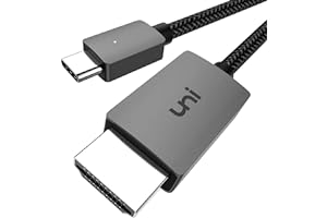 Kabel USB C do HDMI 4K, uni Kabel USB typu C do HDMI (kompatybilny z Thunderbolt 3) Do 4K, kompatybilny z iPad Pro 2018/2020, MacBook - 1,8 m