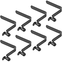 6 Clip A Bottone In Acciaio Inox 8mm Perfeclan - Per Pagaie Kayak, Tende O Tubi Telescopici