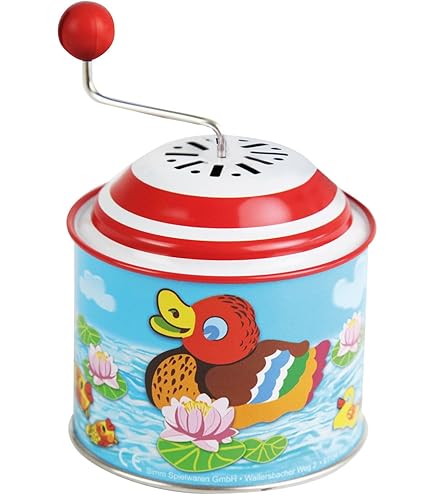 Carillon Musicale A Manovella Con Coccinella - Giocattolo In Latta Per Bambini Dai 18 Mesi, Melodia 'La Primavera' - Foto 9