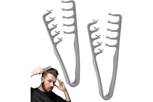 PUASOK 2 Pièces Peigne Cheveux À Texture Pliable, Peigne Grosse Dent Large, Outil Volumisant les Racines, Accessoire Peignes Coiffants Cheveux, pour Un Toilettage Volumineux et Précis