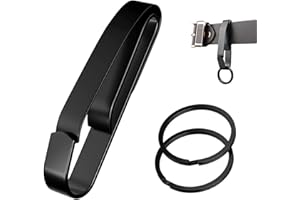 XIXKOLYU Soporte para llave táctica para llaves de sigilo, especialmente para agencias de policía y bomberos, soporte de llave de liberación rápida de doble cara con llavero extraíble, Negro , L